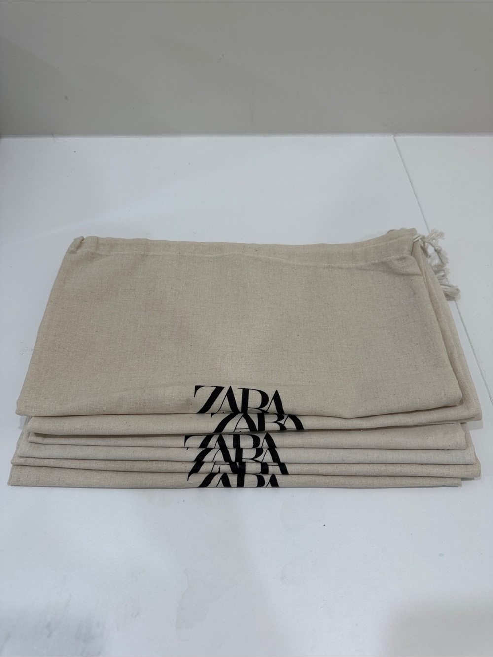 Bundle of six zara dust bags.